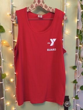 Men's YMCA Guard Apparel Red Tank Top XL
